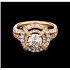 Image 1 : 2.06ctw Diamond Ring - 14KT Rose Gold