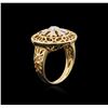 Image 3 : 14KT Yellow Gold 0.22ctw Diamond Ring