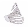 Image 2 : 14KT White Gold 0.68ctw Diamond Ring