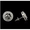 Image 2 : 0.30ctw Diamond Stud Earrings - 14KT White Gold