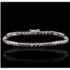 Image 1 : 10KT White Gold 0.35ctw Diamond Bracelet