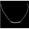 Image 1 : 14KT Rose Gold 0.84ctw Diamond Necklace