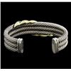 Image 2 : David Yurman Sterling Silver and 14KT Yellow Gold Bracelet