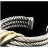 Image 3 : David Yurman Sterling Silver and 14KT Yellow Gold Bracelet
