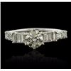 Image 1 : 18KT White Gold 1.73ctw Diamond Ring
