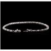 Image 3 : 1.58ctw Black Diamond Tennis Bracelet - 14KT White Gold