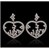 Image 1 : 14KT White Gold 1.90ctw Diamond Earrings