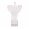 Image 2 : Lalique Clear & Frosted Crystal "Elephant" Paperweight Figurine #11801