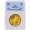 Image 1 : RARE 1907 NNC Graded MS65 High Relief Flat Rim $20 St Gaudens Double Eagle Gold