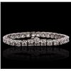 Image 2 : 14KT White Gold 13.54ctw Diamond Tennis Bracelet