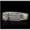 Image 2 : 18KT White Gold 1.58ctw Diamond Ring