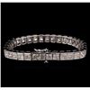Image 2 : 26.35ctw Diamond Tennis Bracelet - 14KT White Gold