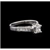 Image 2 : 0.90ctw Diamond Ring - 14KT White Gold