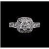 Image 1 : 14KT White Gold 1.63ctw Diamond Ring
