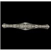 Image 1 : Platinum 1.61ctw Diamond Brooch