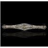 Image 2 : Platinum 1.61ctw Diamond Brooch