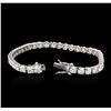 Image 3 : 14KT White Gold 7.60ctw Diamond Tennis Bracelet