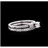 Image 2 : 0.55ctw Diamond Wedding Ring Set - 14KT White Gold
