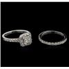 Image 2 : 1.50ctw Diamond Wedding Ring Set - 14KT White Gold