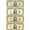 Image 1 : 1963 $5 Red Seal Bill Lot of 4
