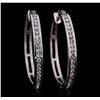 Image 1 : 14KT White Gold 0.94ctw Diamond Earrings