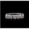 Image 1 : 14KT White Gold 0.50ctw Diamond Ring