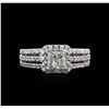 Image 1 : 14KT White Gold 1.13ctw Diamond Ring