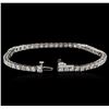 Image 3 : 14KT White Gold 4.80ctw Diamond Tennis Bracelet