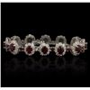 Image 2 : 14KT White Gold 20.28ctw Ruby and Diamond Bracelet