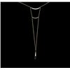 Image 1 : 0.34ctw Diamond Necklace - 14KT Yellow Gold