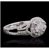 Image 2 : 14KT White Gold 1.17ctw Diamond Ring