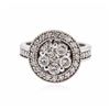 Image 1 : 14KT White Gold 1.75ctw Diamond Ring