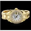 Image 2 : Rolex 18KT Gold 2.00ctw Diamond DateJust Geneve Ladies Watch