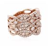 Image 2 : 14KT Rose Gold 1.22ctw Diamond Ring