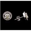Image 2 : 1.68ctw Diamond Earrings - 14KT White Gold