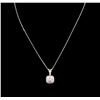 Image 2 : 0.68ctw Diamond Necklace - 14KT White Gold