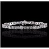 Image 1 : 14KT White Gold 9.75ctw Diamond Tennis Bracelet