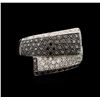 Image 1 : 1.29ctw Black Diamond Ring - 14KT White Gold