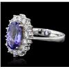 Image 2 : 14KT Two-Tone Gold 2.38ct Tanzanite and Diamond Ring