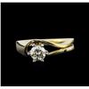Image 1 : 0.50ct Diamond Solitaire Ring - 14KT Yellow Gold