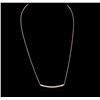 Image 1 : 14KT Rose Gold 0.84ctw Diamond Necklace