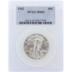 1942 PCGS MS65 Liberty Walking Half Dollar