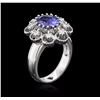 Image 3 : 14KT White Gold 1.73ct Tanzanite and Diamond Ring