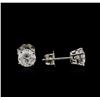 Image 2 : 1.68ctw Diamond Stud Earrings - 14KT White Gold
