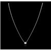 Image 2 : 14KT White Gold 0.33ct Diamond Necklace