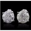 Image 1 : 14KT White Gold 3.00ctw Diamond Stud Earrings