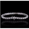Image 2 : 14KT White Gold 5.33ctw Diamond Bracelet