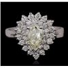 Image 1 : 14KT White Gold 1.04ctw Diamond Ring