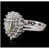 Image 2 : 14KT White Gold 1.04ctw Diamond Ring