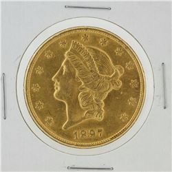 1897-S $20 Liberty Head Double Eagle Gold Coin